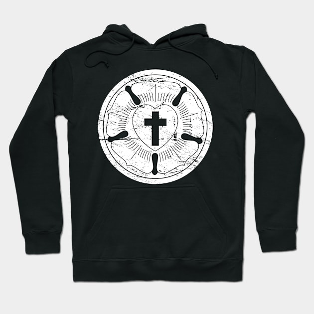 Luther Rose | Lutheran Church Hoodie by MeatMan